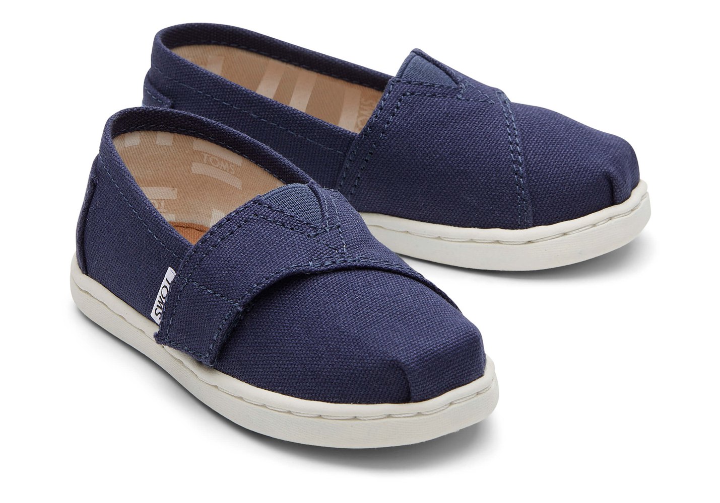 Toms Espadryle Dziecięce Granatowe - Alpargata Tiny Płócienne - 49GULOIKE